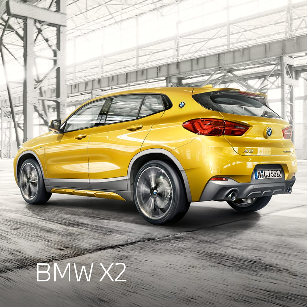 test-drive do BMW X2 em amarelo