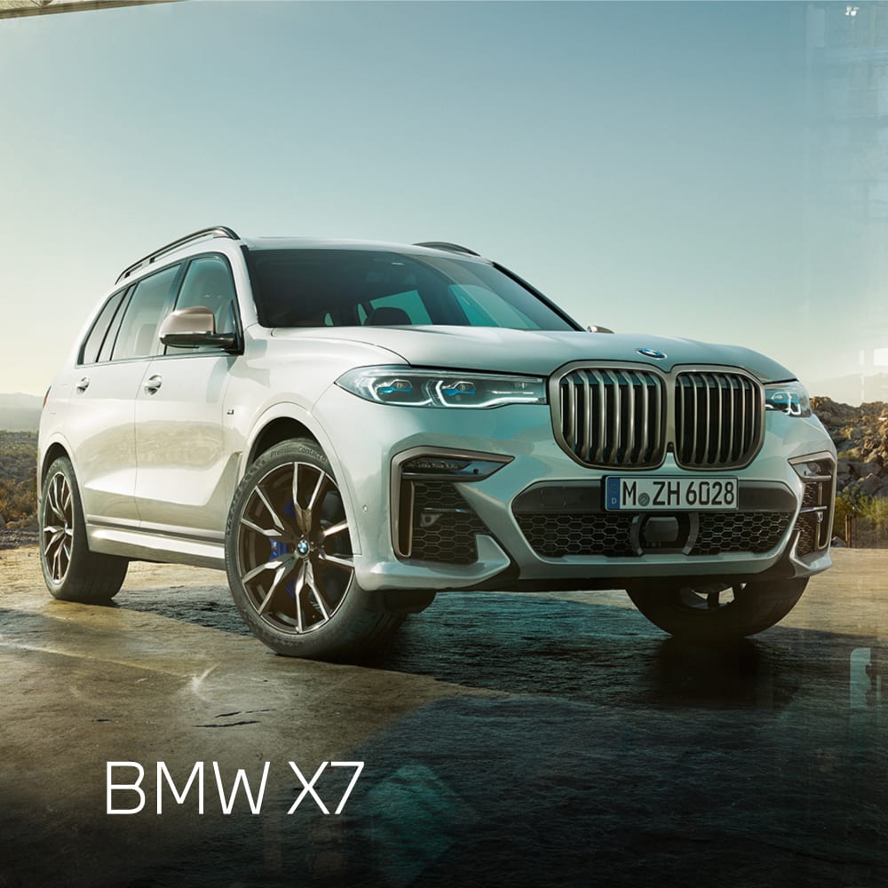 design do BMW X7 em branco